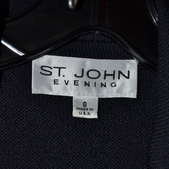 ST. JOHN EVENING BLACK SPANISH-STYLE SKIRT SET SIZE 6 - Picture 11 of 13